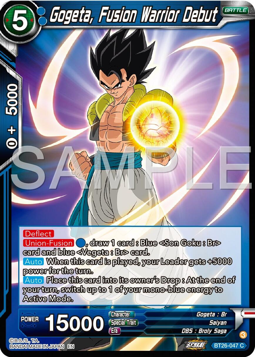 Gogeta, Fusion Warrior Debut (BT26-047) [Ultimate Advent] | Pegasus Games WI