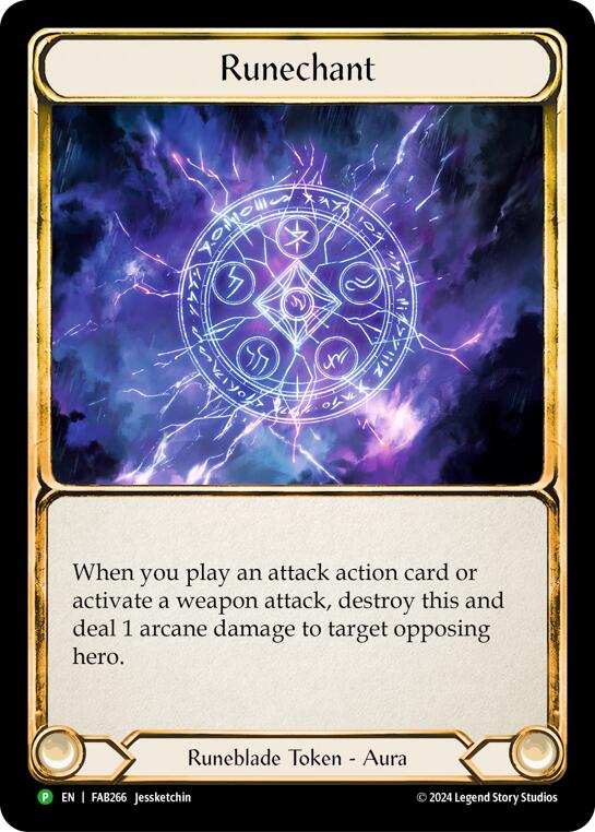 Runechant (Lightning) [FAB266] (Promo)  Rainbow Foil | Pegasus Games WI