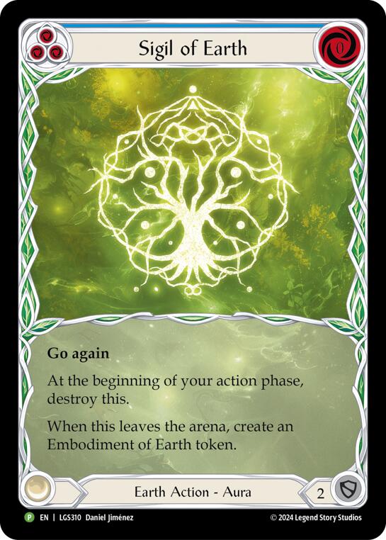 Sigil of Earth (Extended Art) [LGS310] (Promo)  Rainbow Foil | Pegasus Games WI