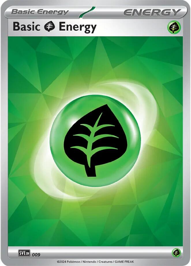 Basic Grass Energy (009)(Holo) [Scarlet & Violet: Stellar Crown] | Pegasus Games WI