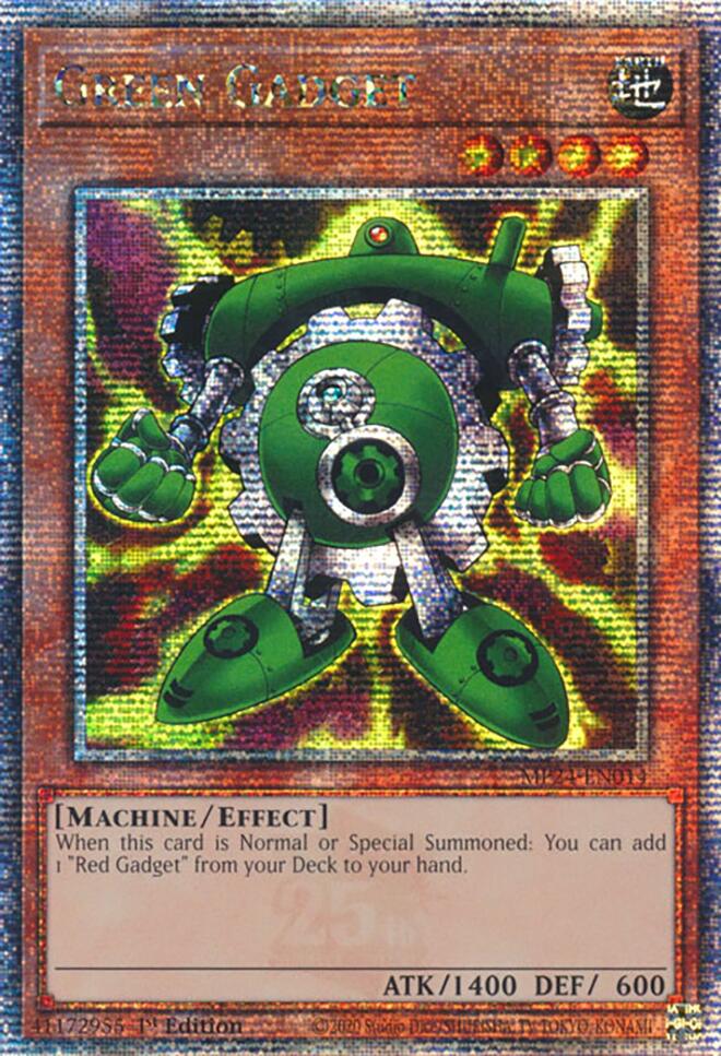 Green Gadget [MP24-EN014] Quarter Century Secret Rare | Pegasus Games WI