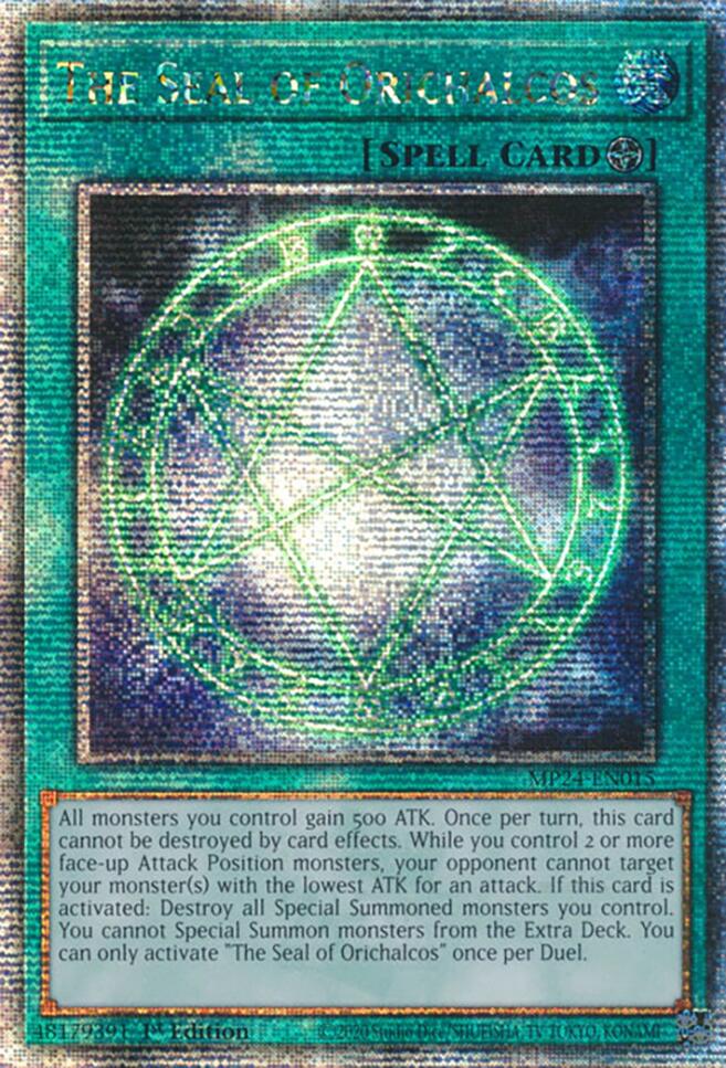 The Seal of Orichalcos [MP24-EN015] Quarter Century Secret Rare | Pegasus Games WI