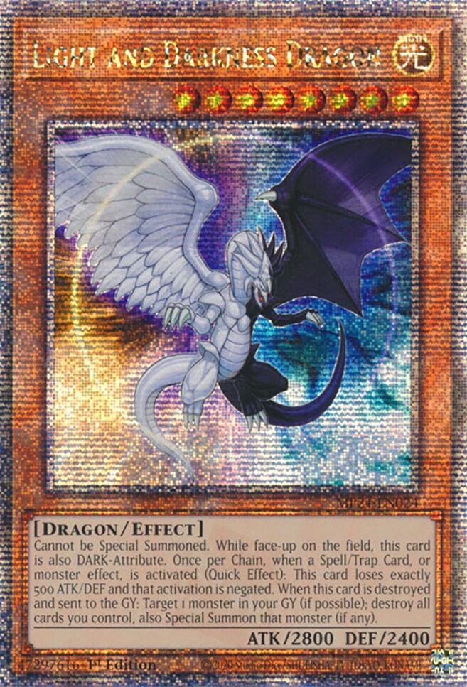 Light and Darkness Dragon [MP24-EN024] Quarter Century Secret Rare | Pegasus Games WI