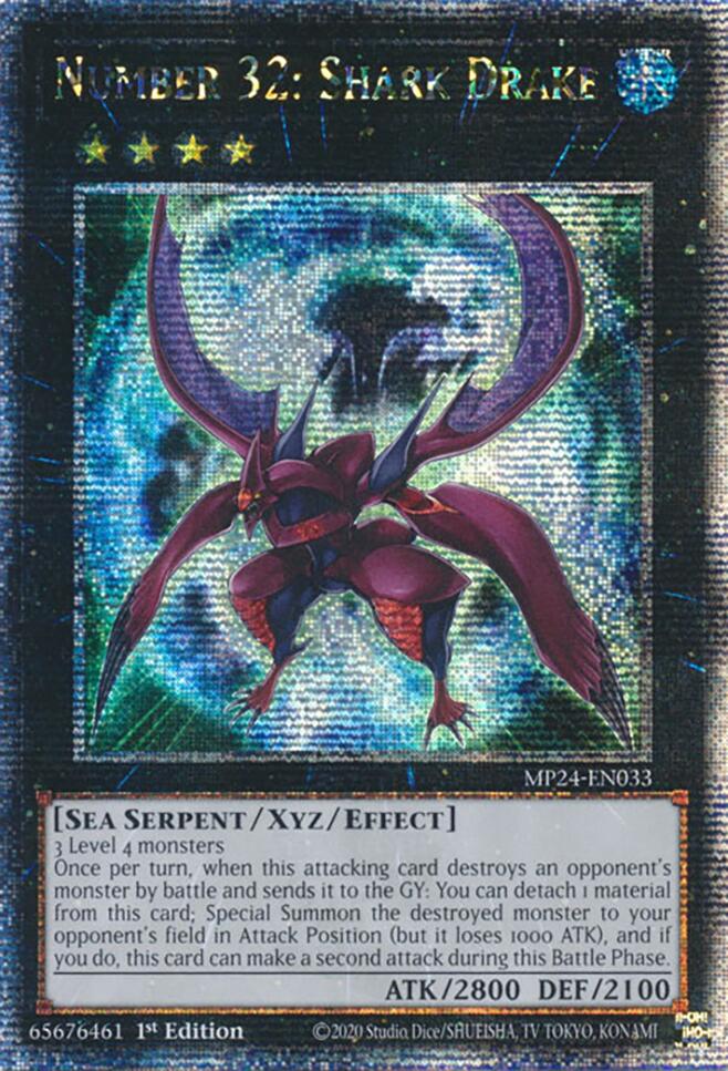 Number 32: Shark Drake [MP24-EN033] Quarter Century Secret Rare | Pegasus Games WI