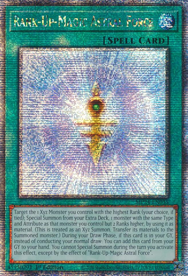 Rank-Up-Magic Astral Force [MP24-EN035] Quarter Century Secret Rare | Pegasus Games WI