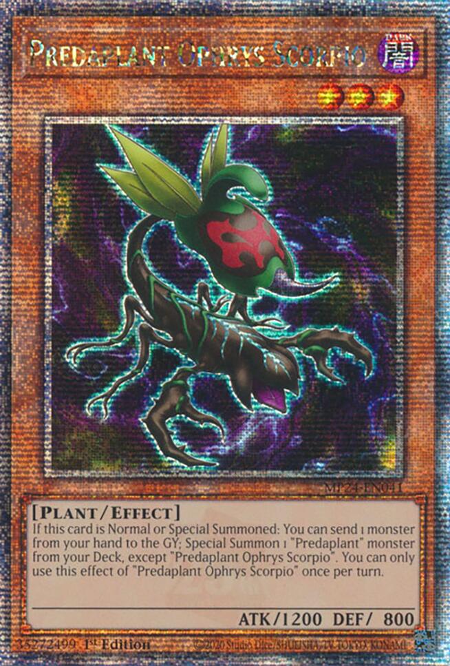 Predaplant Ophrys Scorpio [MP24-EN041] Quarter Century Secret Rare | Pegasus Games WI