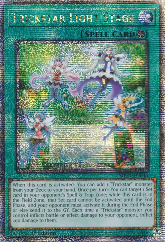 Trickstar Light Stage [MP24-EN046] Quarter Century Secret Rare | Pegasus Games WI