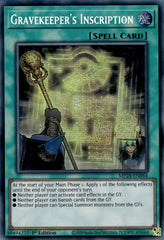 Gravekeeper's Inscription [MP24-EN064] Prismatic Secret Rare | Pegasus Games WI