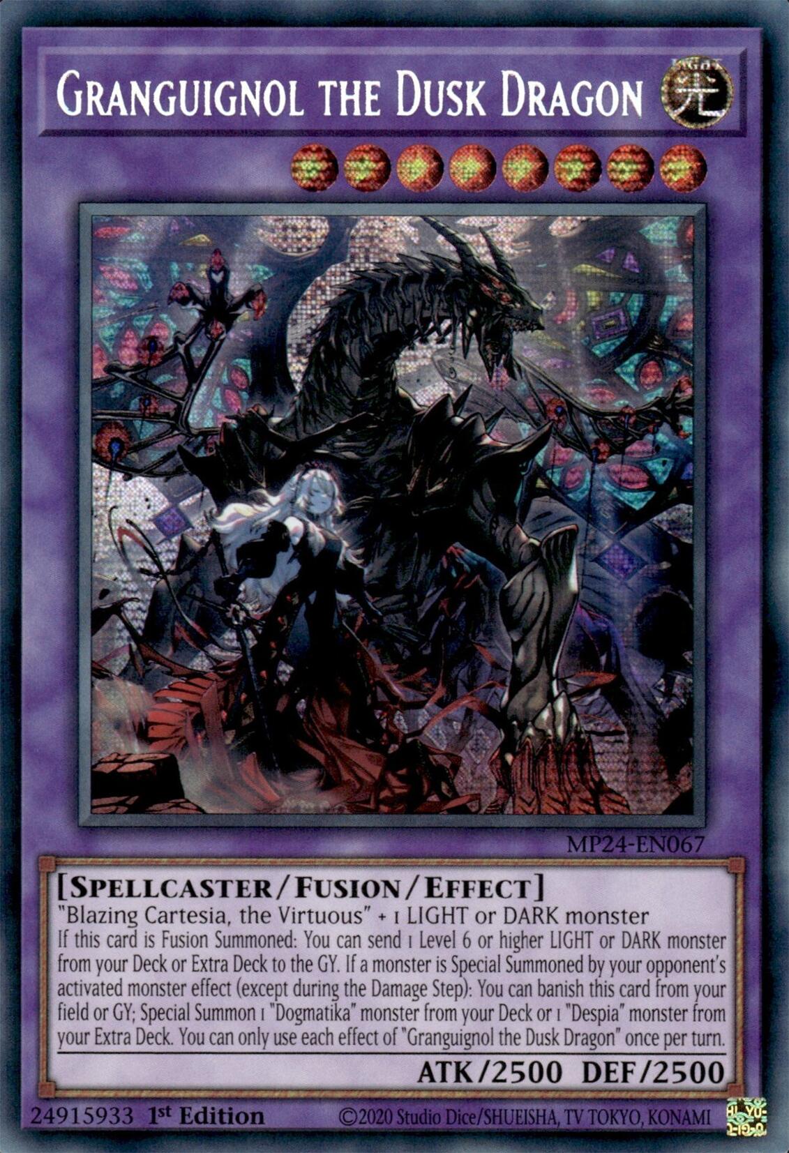 Granguignol the Dusk Dragon [MP24-EN067] Prismatic Secret Rare | Pegasus Games WI