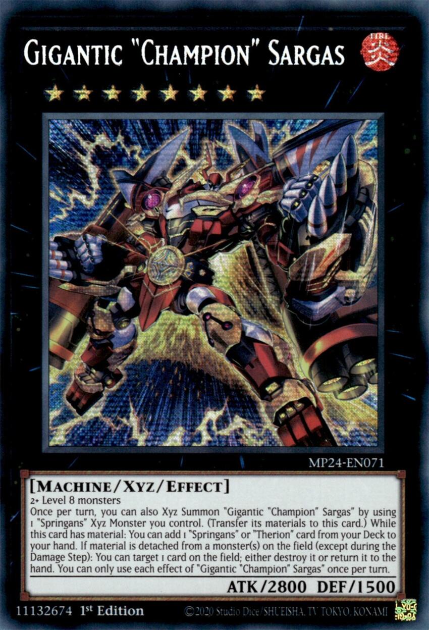Gigantic "Champion" Sargas [MP24-EN071] Prismatic Secret Rare | Pegasus Games WI