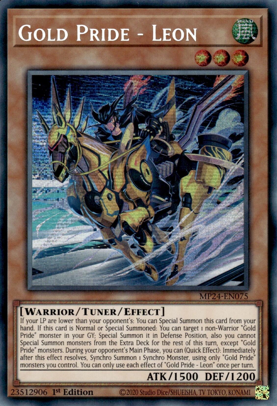 Gold Pride - Leon [MP24-EN075] Prismatic Secret Rare | Pegasus Games WI
