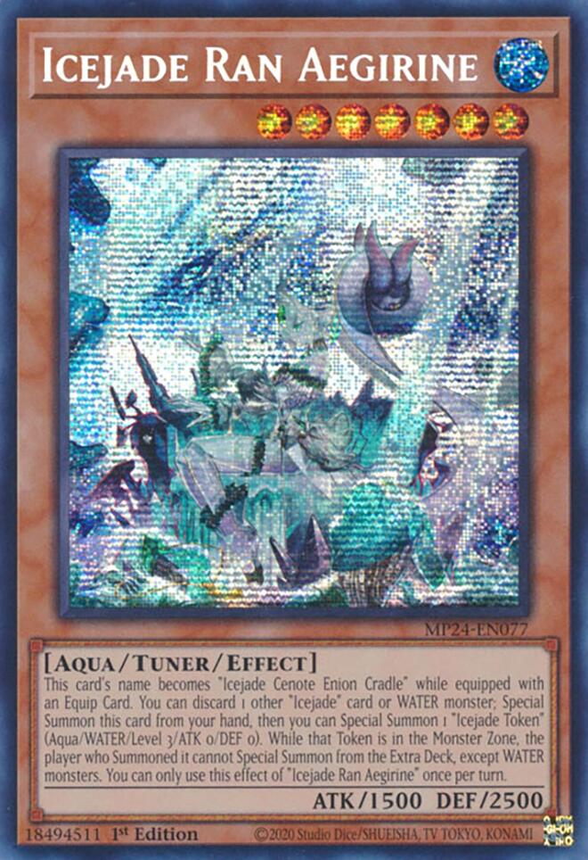 Icejade Ran Aegirine [MP24-EN077] Prismatic Secret Rare | Pegasus Games WI