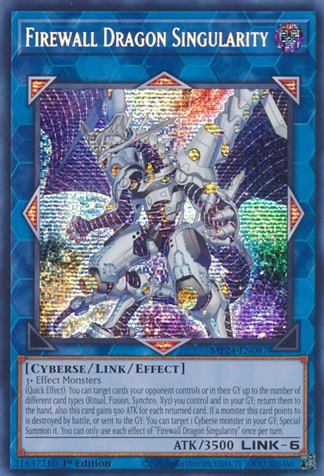 Firewall Dragon Singularity [MP24-EN087] Prismatic Secret Rare | Pegasus Games WI