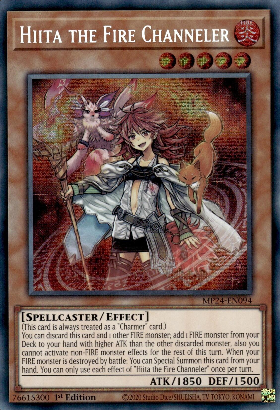 Hiita the Fire Channeler [MP24-EN094] Prismatic Secret Rare | Pegasus Games WI