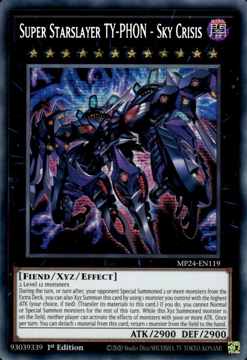 Super Starslayer TY-PHON - Sky Crisis [MP24-EN119] Prismatic Secret Rare | Pegasus Games WI