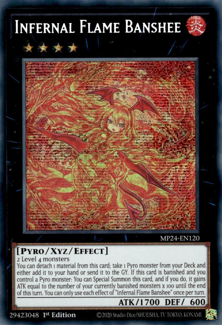 Infernal Flame Banshee [MP24-EN120] Prismatic Secret Rare | Pegasus Games WI