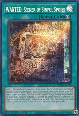 WANTED: Seeker of Sinful Spoils [MP24-EN122] Prismatic Secret Rare | Pegasus Games WI