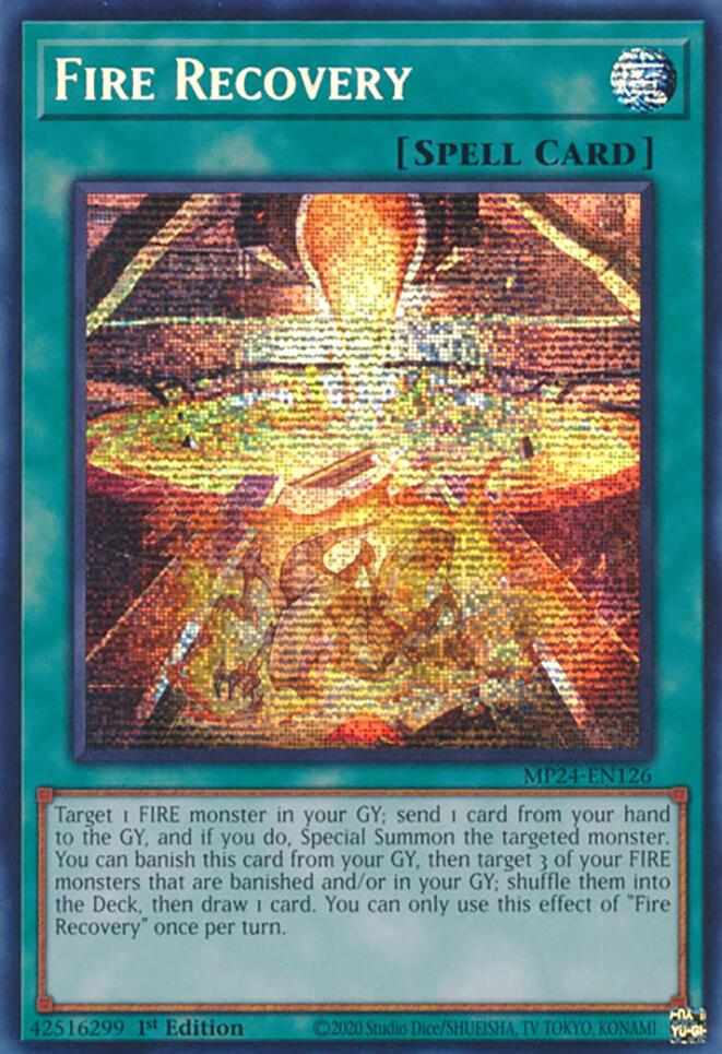 Fire Recovery [MP24-EN126] Prismatic Secret Rare | Pegasus Games WI