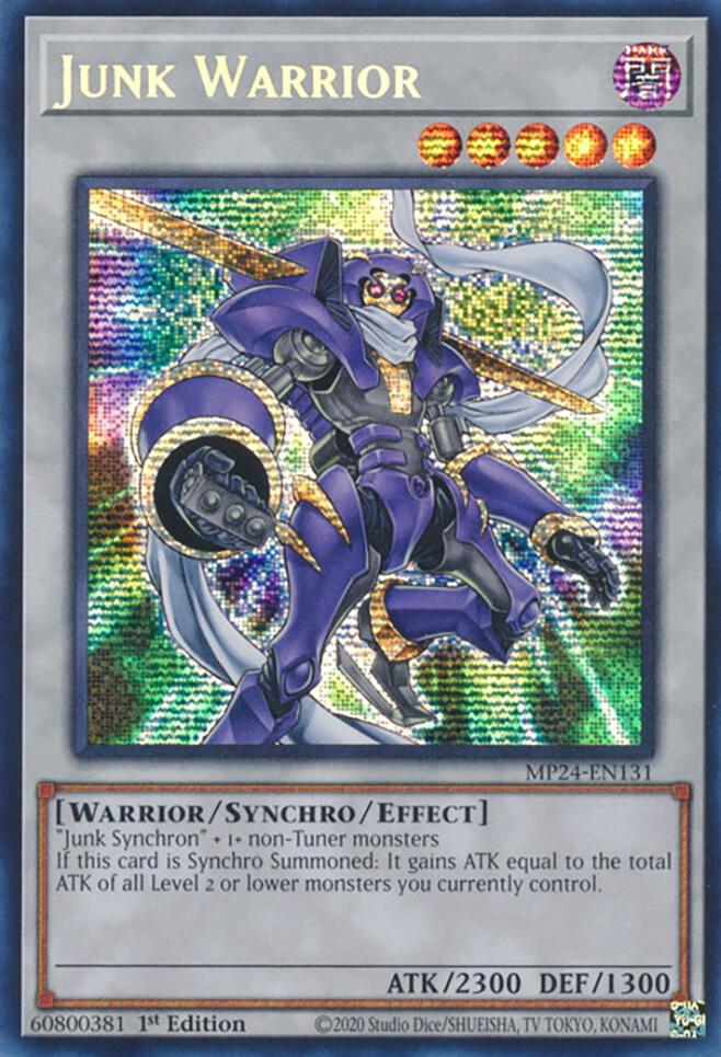 Junk Warrior [MP24-EN131] Prismatic Secret Rare | Pegasus Games WI