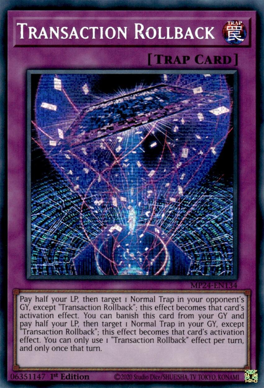 Transaction Rollback [MP24-EN134] Prismatic Secret Rare | Pegasus Games WI