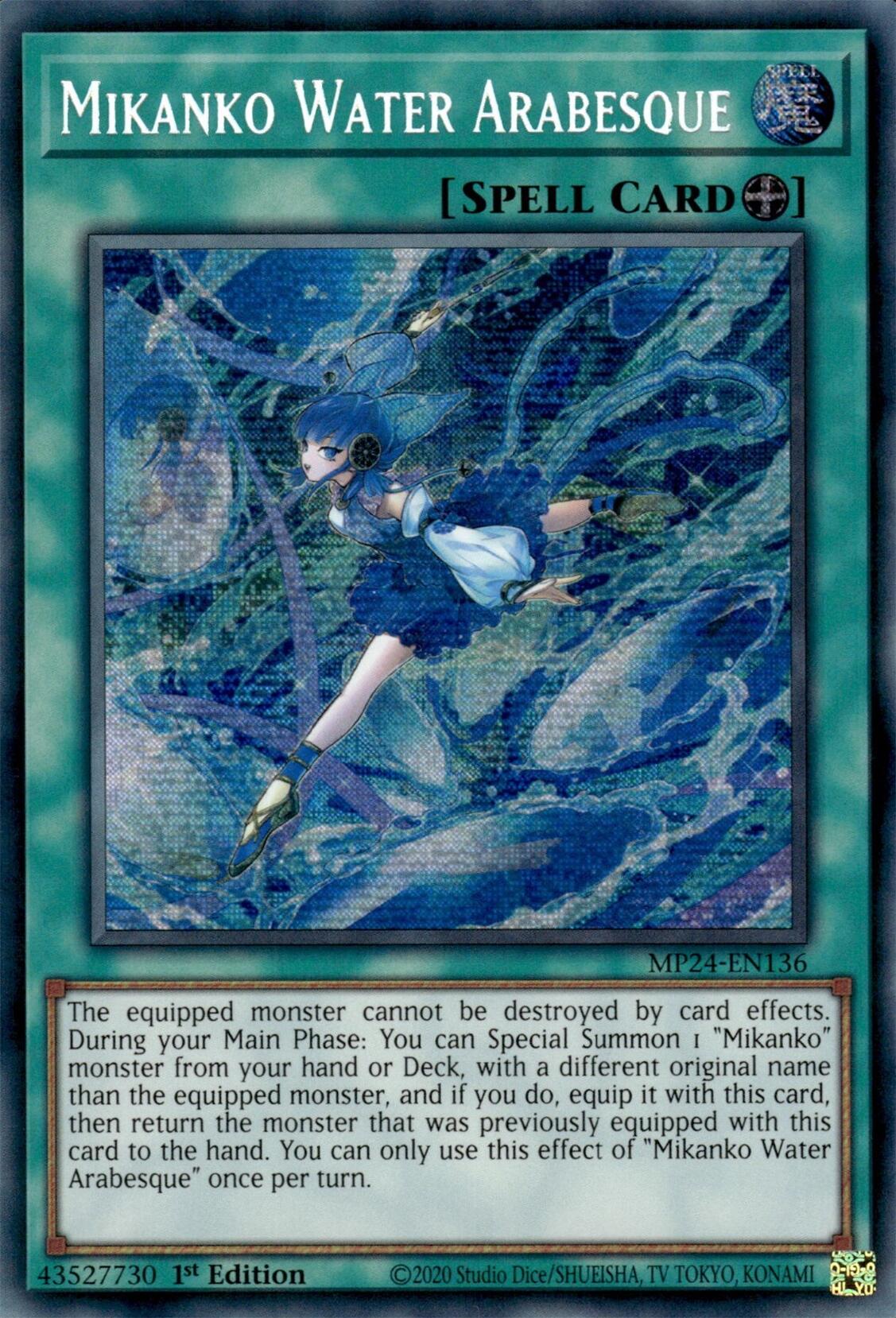 Mikanko Water Arabesque [MP24-EN136] Prismatic Secret Rare | Pegasus Games WI