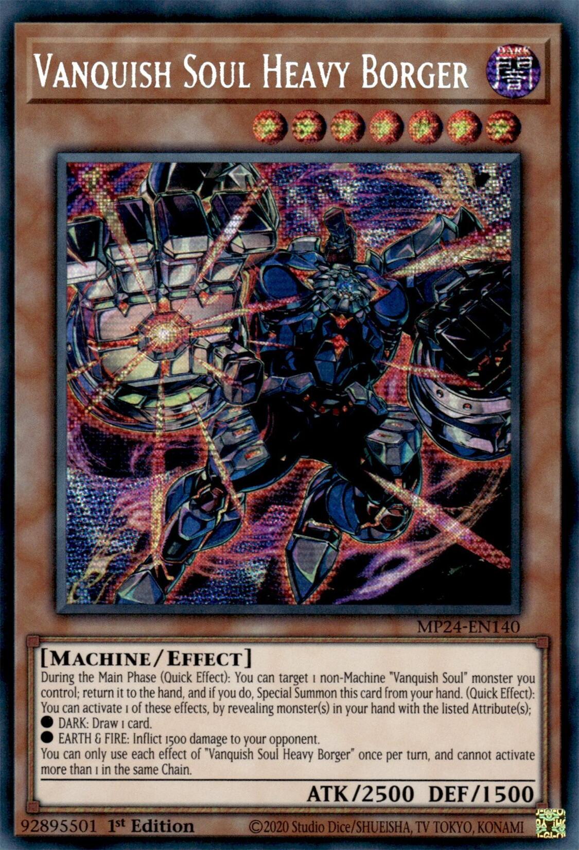 Vanquish Soul Heavy Borger [MP24-EN140] Prismatic Secret Rare | Pegasus Games WI