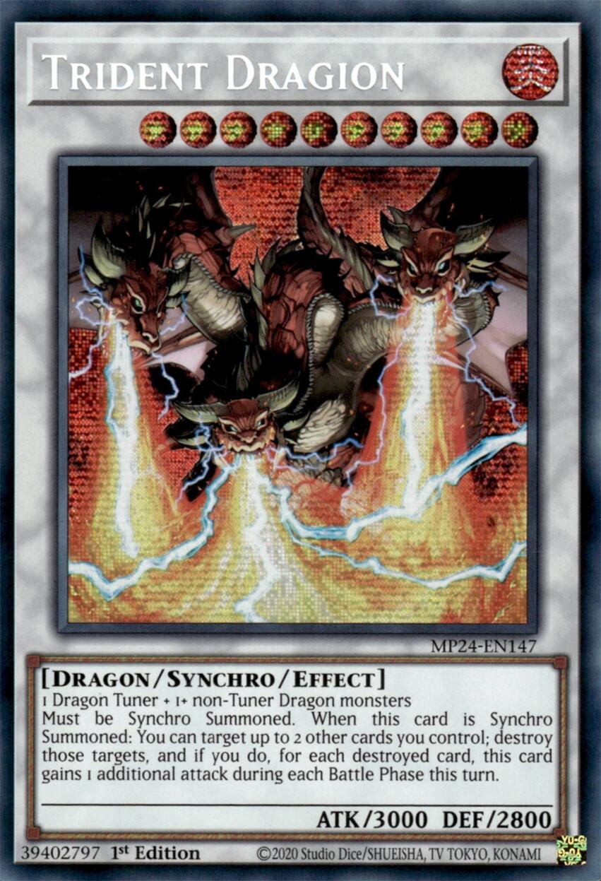 Trident Dragion [MP24-EN147] Prismatic Secret Rare | Pegasus Games WI