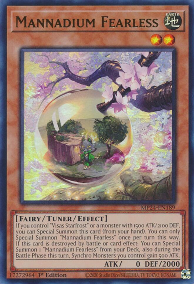 Mannadium Fearless [MP24-EN189] Ultra Rare | Pegasus Games WI
