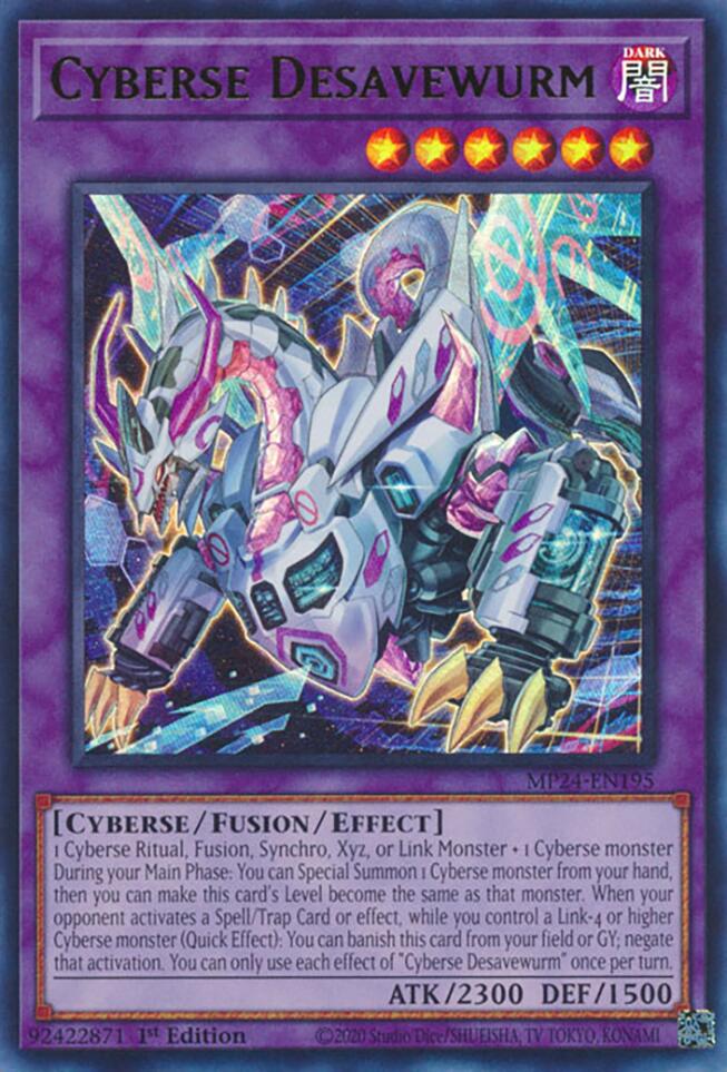 Cyberse Desavewurm [MP24-EN195] Ultra Rare | Pegasus Games WI