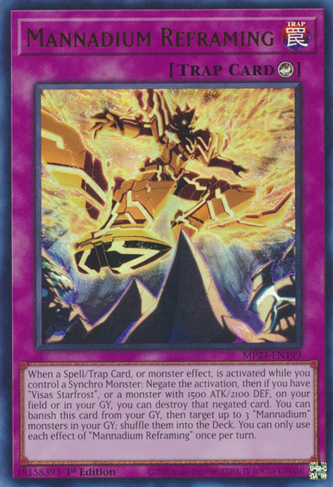 Mannadium Reframing [MP24-EN199] Ultra Rare | Pegasus Games WI