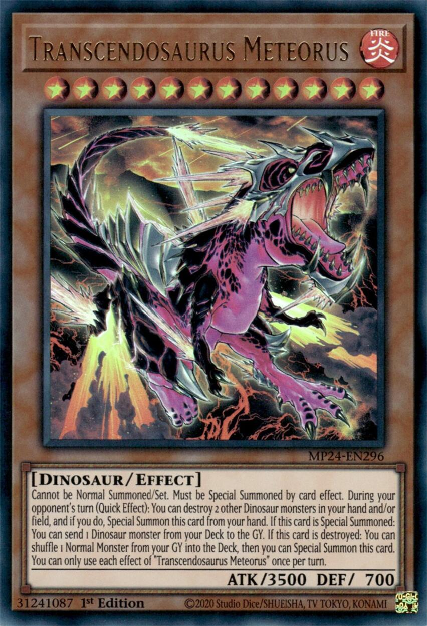Transcendosaurus Meteorus [MP24-EN296] Ultra Rare | Pegasus Games WI
