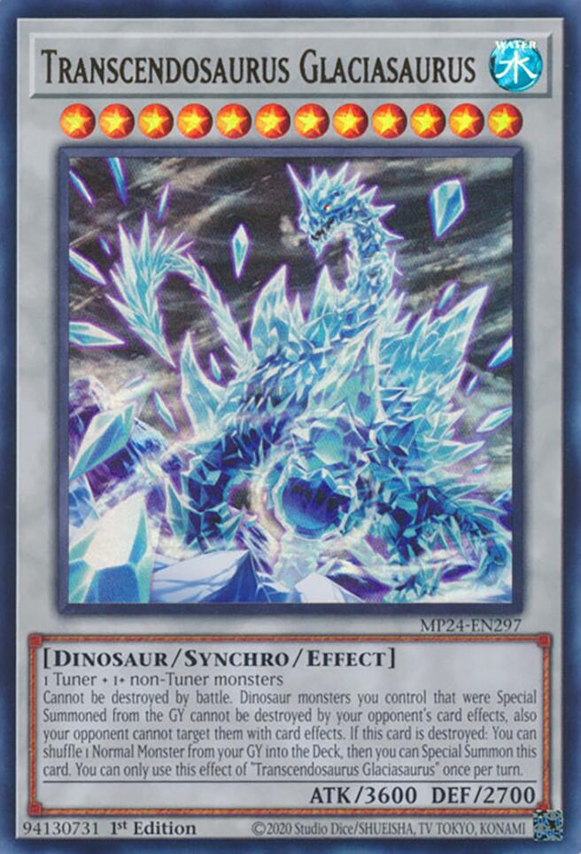 Transcendosaurus Glaciasaurus [MP24-EN297] Ultra Rare | Pegasus Games WI