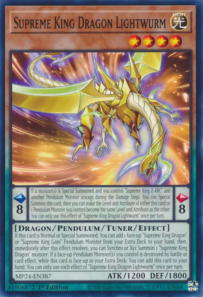 Supreme King Dragon Lightwurm [MP24-EN387] Common | Pegasus Games WI