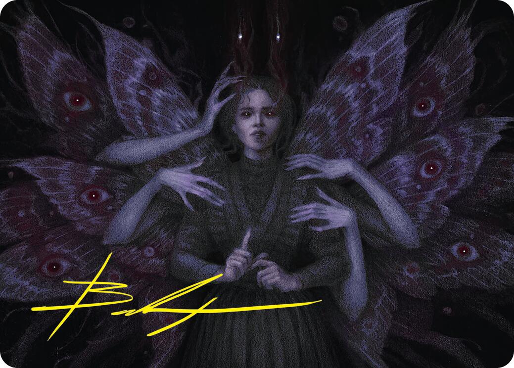 Demonic Counsel Art Card (7/54) (Gold-Stamped Signature) [Duskmourn: House of Horror Art Series] | Pegasus Games WI