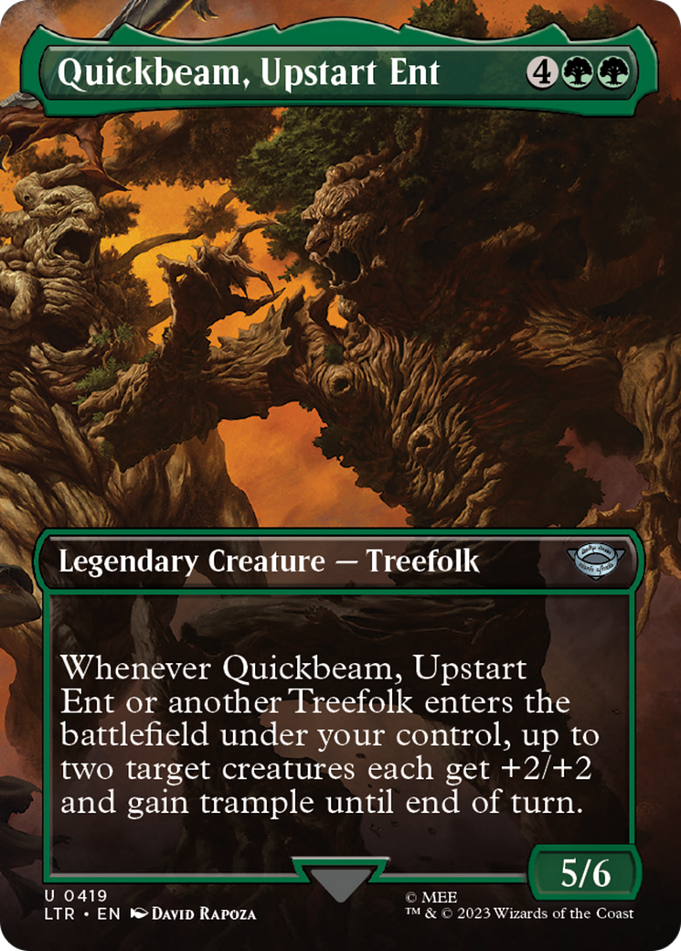 Quickbeam, Upstart Ent (Borderless Alternate Art) [The Lord of the Rings: Tales of Middle-Earth] | Pegasus Games WI