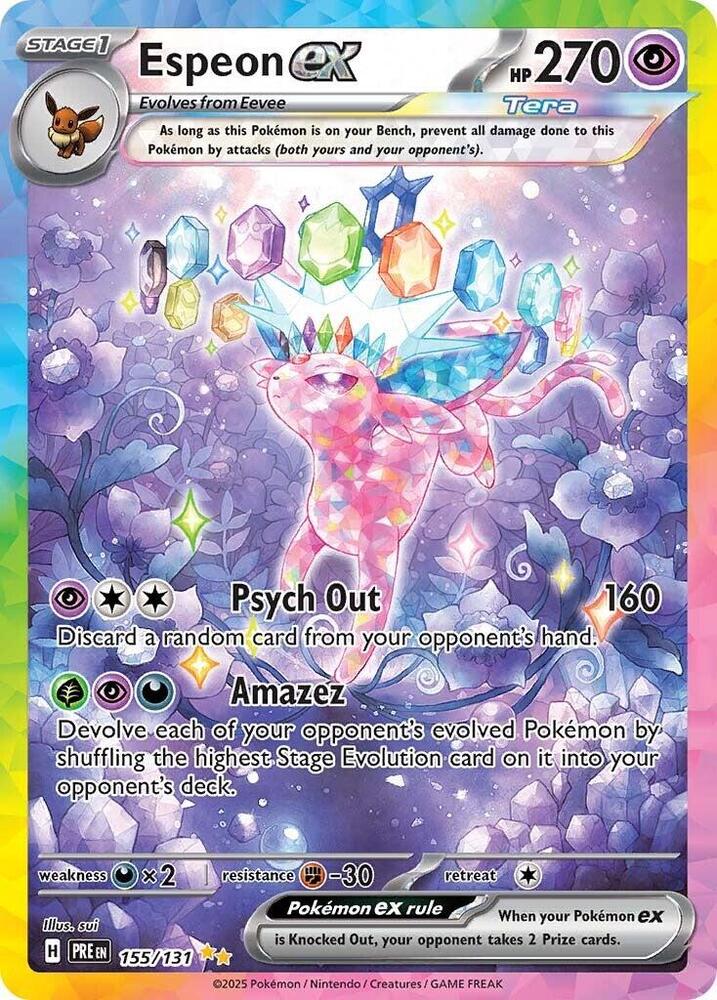 Espeon ex (155/131) [Scarlet & Violet: Prismatic Evolutions] | Pegasus Games WI