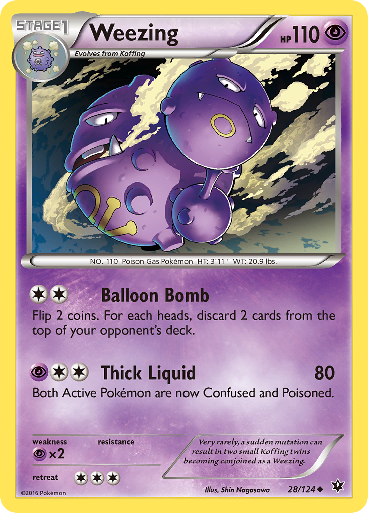 Weezing (28/124) [XY: Fates Collide] | Pegasus Games WI