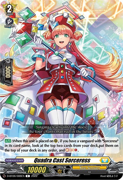 Quadra Cast Sorceress (D-BT06/088EN) [Blazing Dragon Reborn] | Pegasus Games WI