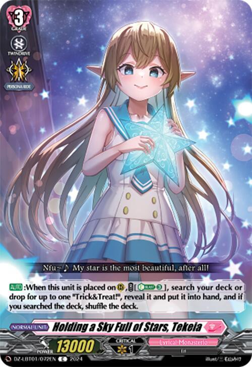 Holding a Sky Full of Stars, Tekeia (DZ-LBT01/072EN) [Lyrical Monasterio Sparkling Stars!] | Pegasus Games WI