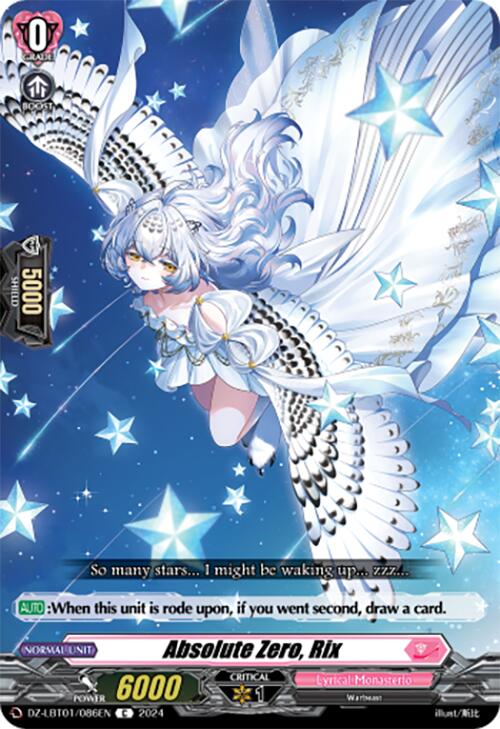 Absolute Zero, Rix (DZ-LBT01/086EN) [Lyrical Monasterio Sparkling Stars!] | Pegasus Games WI