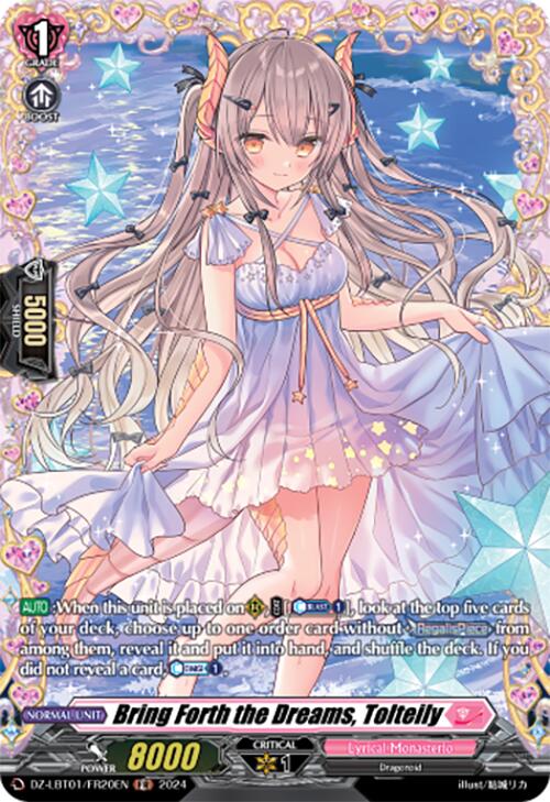 Bring Forth the Dreams, Tolteily (DZ-LBT01/FR20EN) [Lyrical Monasterio Sparkling Stars!] | Pegasus Games WI