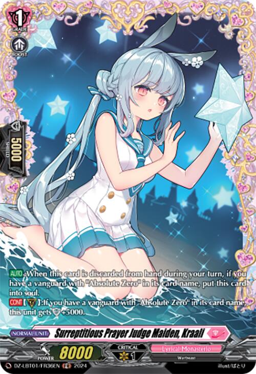 Surreptitious Prayer Judge Maiden, Kraali (DZ-LBT01/FR36EN) [Lyrical Monasterio Sparkling Stars!] | Pegasus Games WI