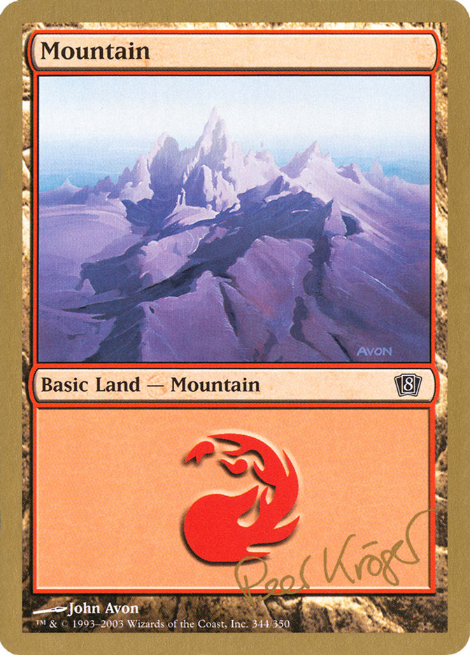 Mountain (344) (Peer Kroger) [World Championship Decks 2003] | Pegasus Games WI