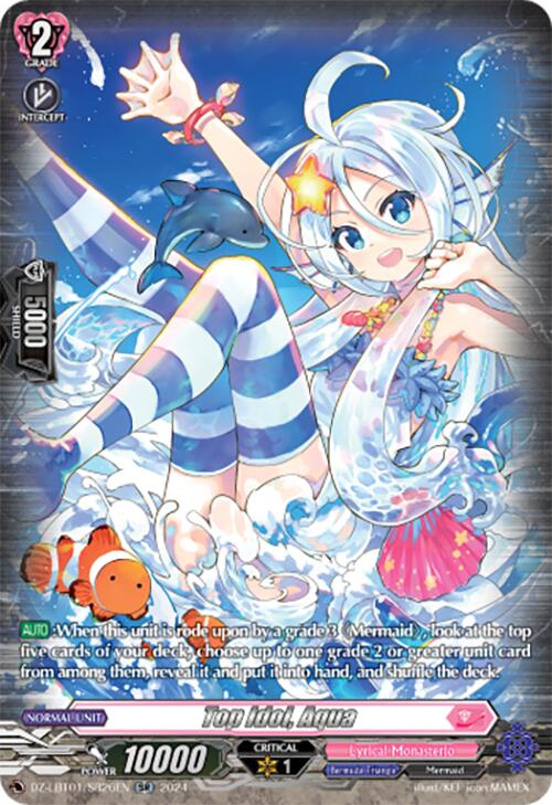 Top Idol, Aqua (DZ-LBT01/SR26EN) [Lyrical Monasterio Sparkling Stars!] | Pegasus Games WI