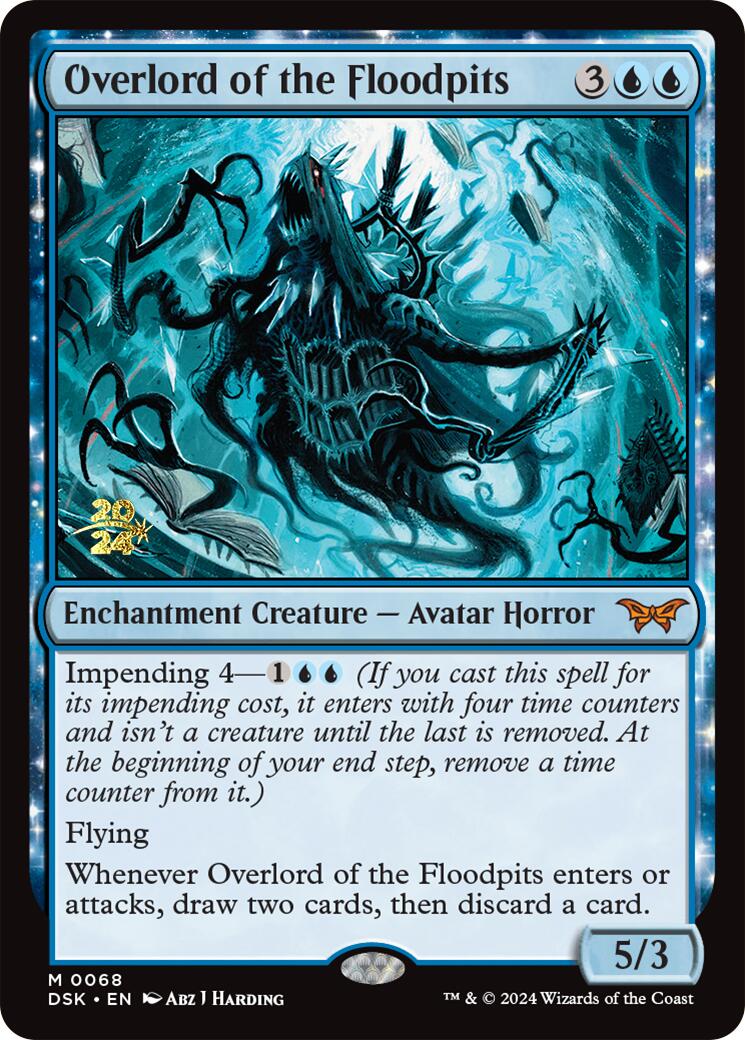 Overlord of the Floodpits [Duskmourn: House of Horror Prerelease Promos] | Pegasus Games WI