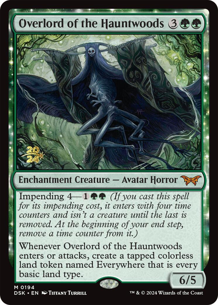 Overlord of the Hauntwoods [Duskmourn: House of Horror Prerelease Promos] | Pegasus Games WI