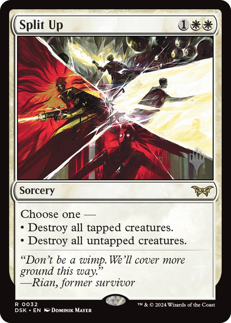 Split Up (Promo Pack) [Duskmourn: House of Horror Promos] | Pegasus Games WI