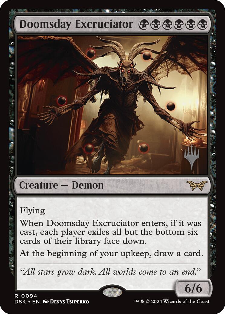 Doomsday Excruciator [Duskmourn: House of Horror Promos] | Pegasus Games WI