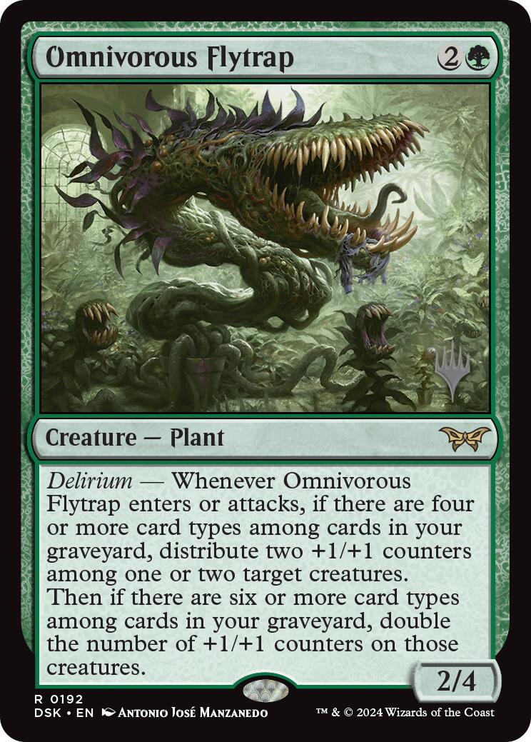 Omnivorous Flytrap (Promo Pack) [Duskmourn: House of Horror Promos] | Pegasus Games WI