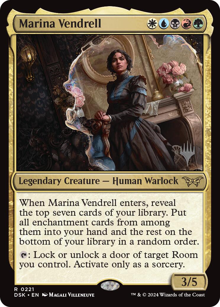 Marina Vendrell (Promo Pack) [Duskmourn: House of Horror Promos] | Pegasus Games WI